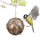 Hummingbird Nesters Natural Rattan Balls Chew Nesting Birdcage Swing Toy Home 
