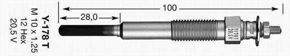 1x Glow Plug  Y178T 3030   NGK - Image 1 of 1