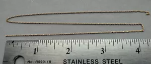 HO 1:87 TSH-90440 - Miniature Brass Plated Chain 12'' - 40 Links per inch - Picture 1 of 1