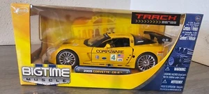 JADA BIGTIME MUSCLE BTM 2005 CHEVROLET CORVETTE C6-R 1:24 GIALLO PRESSOFUSO #93 - Foto 1 di 5