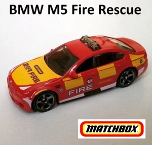 2014 BMW M5. Fire Rescue. 2018 Matchbox 68/125 FHH27. LOOSE - Picture 1 of 3