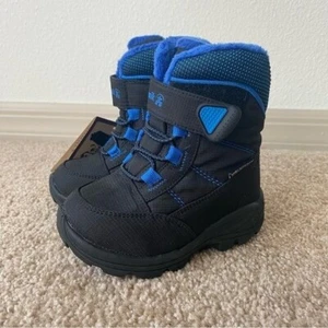 Kamik | Boy's Stance 2 Snow Boots Blue Black Size 8 NEW - Picture 1 of 7