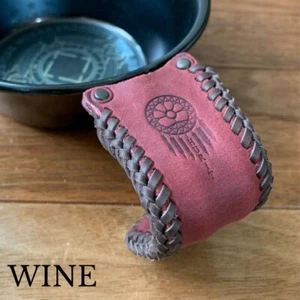 Funda de mango para copa Sierra hecha de cuero de vaca color vino, hecha en Japón - Imagen 1 de 2