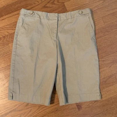 GEORGE Khaki Chino Cargo Mom Cotton Shorts NWOT Business Casual Size 12 ❤️tb55 - Image 1 of 4