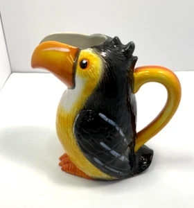 Living Quarters Toucan Bird Novelty and Whimsical Ceramic Drinking Pitcher - Picture 1 of 21