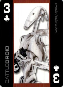 2011 Star Wars Single Swap Villains Playing Card Battle Droid