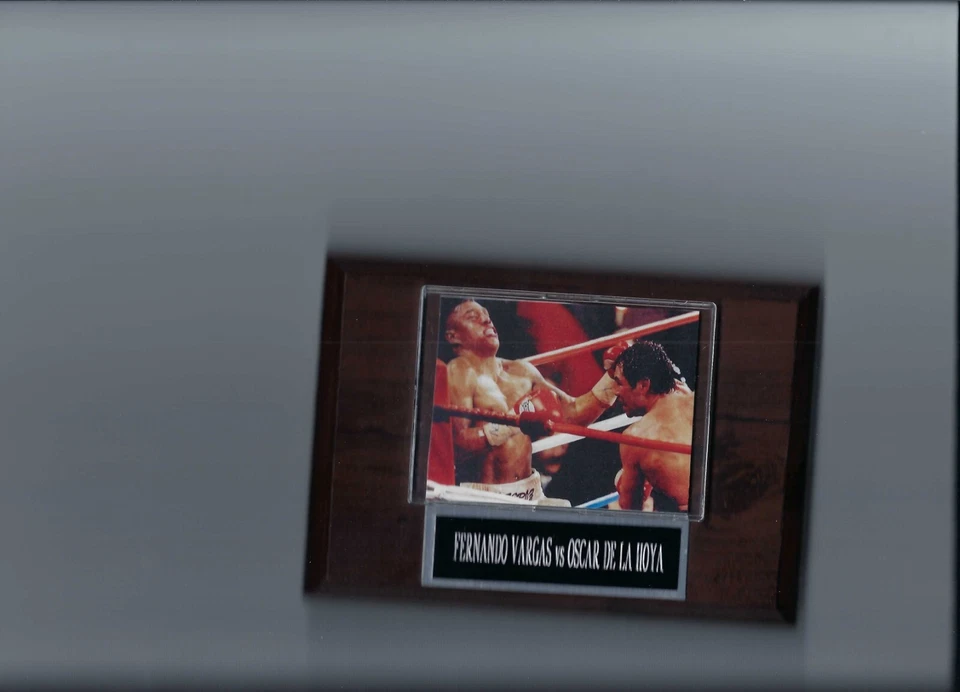 PLACA BOXEO FERNANDO VARGAS VS OSCAR DE LA HOYA Foto 1 de 1