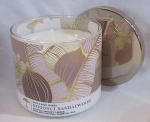 Bath & Body Works 14.5 oz 3-wick Scented Candle COCONUT SANDALWOOD - Picture 1 of 2