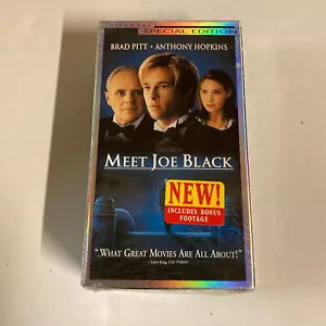 Meet Joe Black VHS 1999 Universal Brad Pitt Anthony Hopkins neu versiegelt WASSERZEICHEN - Bild 1 von 12
