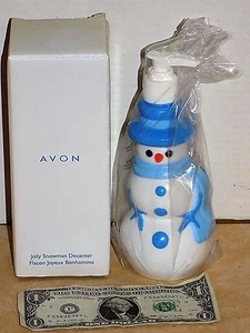 Avon Jolly Schneemann Karaffe für Seife oder Lotion - NEU IM KARTON - Bild 1 von 4