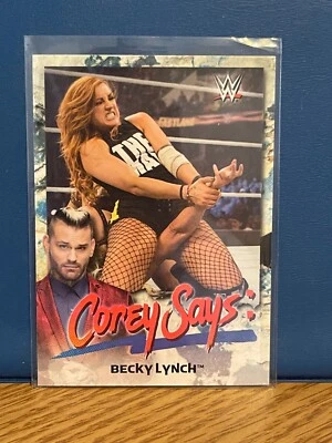 2019 Topps WWE Smackdown Live Corey Says Becky Lynch #CG3 - Image 1 of 2