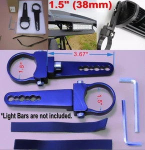 1.5 inch Tube Bull Bar/Roll Bar Mount Bracket Clamps for Off Road LED Light Bar - Picture 1 of 2