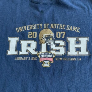 Camiseta Adidas de fútbol irlandés Notre Dame Sugar Bowl 2007 para hombre talla XL NOLA - Imagen 1 de 12
