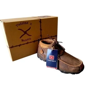 Stivali chukka da trekking donna Twisted X pelle marrone nuovi con scatola misura 8,5 western - Foto 1 di 6