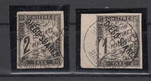 QW24975/ FRENCH DIEGO SUAREZ – POSTAGE DUE - Y&T # T3 / T4 USED – CV 190 $ - Picture 1 of 2