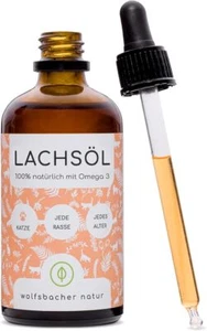 Lachsöl Für Katzen Mit Omega 3 & 6 I 100ml , Natürliches Lachs-Öl - Hochdosierte - Bild 1 von 6