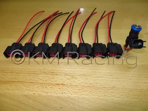 (8x) EV6 / EV14 Fuel Injector Quick Disconnect Pigtails USCAR: Dodge LS2 LS3 LS7 - Picture 1 of 4