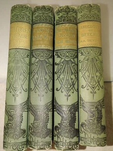 4 CAXTON EDITION BOOKS: Beecher 1890) Hunting 1890) Rasselas 1899) Abbey 1899) - Bild 1 von 4