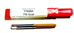 1pc) 12-24 H4 THREAD ROLL FORM PLUG TAP TIN COATED TITAN USA TT92865      TT98 - Picture 1 of 3