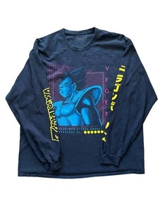 Vintage style Dragon ball Z Vegeta Longsleeve Sz XL - Picture 1 of 17
