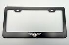 Bentley Logo Black License Plate Frame Stainless Steel with Laser Engraved 