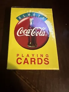 Vintage 1994 "ALWAYS COCA-COLA" Playing Cards Poker Deck Factory Sealed - Picture 1 of 3