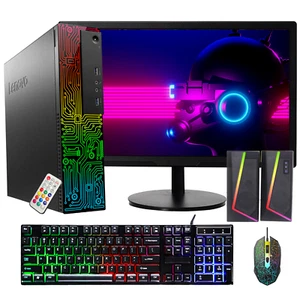 Gaming PC i7 i5 Lenovo 32GB 1TB SSD Nvidia Graphics GT1030 AMD RX550 DDR5 HDMI - Picture 1 of 13