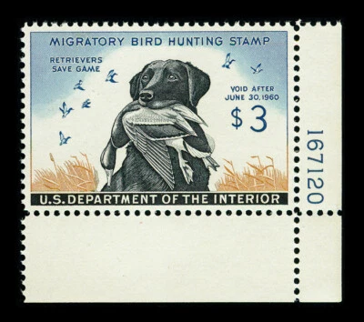 US #RW26; $3 DUCK HUNTING STAMP, XF-SUP-OG-MNH, PSE GRADED (95), SMQ $275 - Image 1 of 3