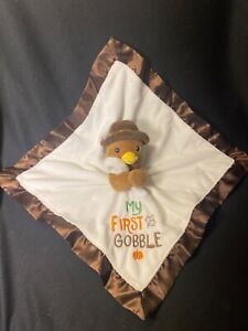 Baby Starters "My First Gobble" Turkey Thanksgiving Security Blanket Lovey MINT