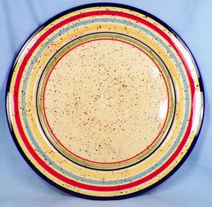Pfaltzgraff Sedona Dinner Plate Stoneware Dinnerware Colorful Stripes - Picture 1 of 4