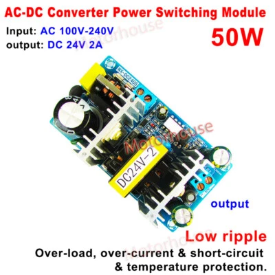AC-DC Converter 110V 220V 230V to DC 24V 2A 48W Switching Power Supply Module - Image 1 of 4