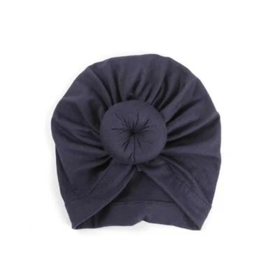 2pc Newborn Baby Toddlers Hats Soft Cute Turban Cap Knotted Headbands Head Wrap - Image 1 of 3