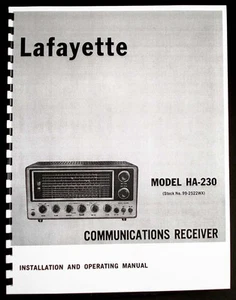 Manual Lafayette HA230 HA-230 - Imagen 1 de 1