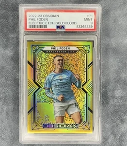 2022-23 Panini Obsidian - Phil Foden  Electric Etch Gold Flood /10 PSA 9 - Bild 1 von 1