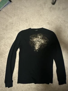 vintage y2k MMA elite black thermal size Small - Picture 1 of 6