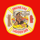 NY Firefighter  Engine 243 / Ladder 168 Aufnäher Firefighter USA Patch