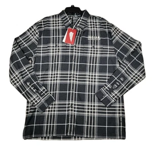 Indian Motorcycle San Antonio Plaid Shirt Black Men's Large P286562406 NWT - Picture 1 of 7