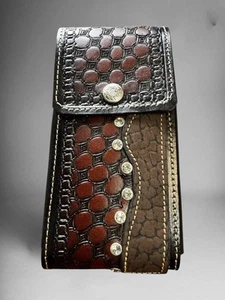 Funda Celular Vaquera Funda Telefono Piel Western Style Leather Phone Holster - Picture 1 of 2