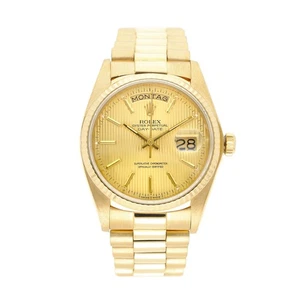 ROLEX DAY-DATE 36 REF:18038 TAPESTRY DIAL 18K GELBGOLD 1981 ORIGINAL BOX - Bild 1 von 5