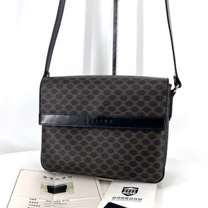 Celine Macadam Shoulder Bag & Crossbody Bag Black 146827017 - Picture 1 of 12