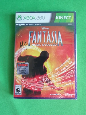 Xbox 360 Kinect Disney Fantasia Music Evolved Microsoft 2014 New Factory Sealed - Image 1 of 4