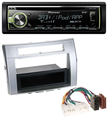 Pioneer DAB USB MP3 AUX CD Autoradio für Toyota Corolla Verso 2004-2009 silber - Bild 1 von 4