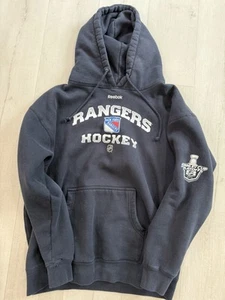 New York Rangers Reebok 2014 Stanley Cup Playoffs Hoodie Sweater - Picture 1 of 4
