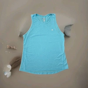 Champion Tank Top Teal Athletic Sleeveless Shirt Womans Size Large M - Picture 1 of 9