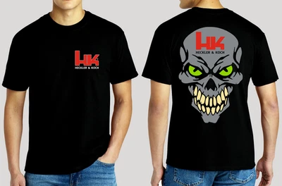 H&K Heckler Skull  T-Shirt  Gildan 6.1 oz. Heavyweight S M L XL 2XL 3XL 4XL 5XL - Image 1 of 2