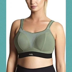 Panache 7341B grün bügelloser Mid Impact Sport BH | Damen 30 E - Bild 1 von 4