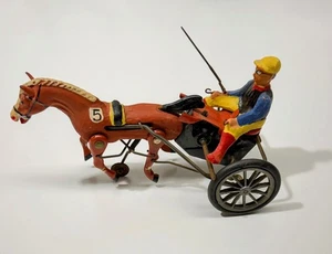 Vintage Arabian Horse Wind-Up  No. 5 harness Race Germany DGM *DOES NOT WORK* - Picture 1 of 16