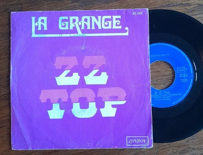 French  SP ZZ TOP La Grange Hit Culte Rock Guitare 1974 VG+ - Image 1 of 2