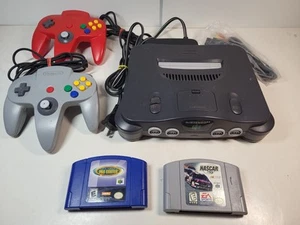 Nintendo 64 Videospielkonsole mit 2 Controllern, 2 Spielen *LESEN* - Bild 1 von 24