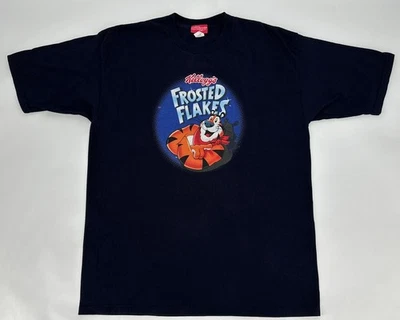 Camiseta De Colección Tony The Tiger Frosted Flakes Para Hombre XL Azul Kellogs Cereal Promo Foto 1 de 4